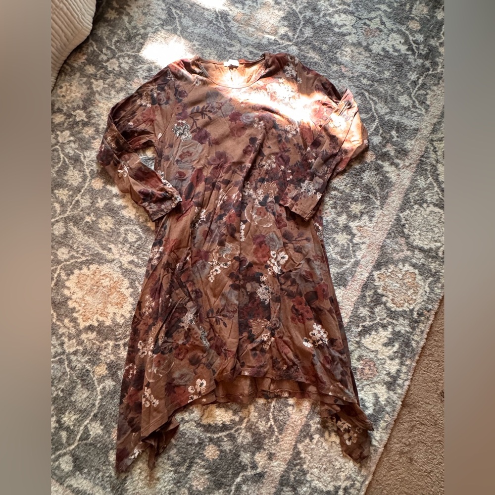 Made In Italy Floral Long Sleeve Dress